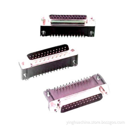 D-sub Connectors, 9.4mm Stamped Pin PCB 9/15/25/37pin, Right Angle, Male/Female Type 0551